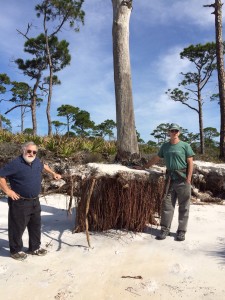 Dr Orrin Pilkey and Dr.Jeff Chanton at Stump Hole